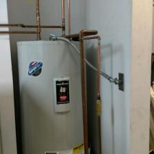 Installed double water heaters in attic in Dallas 2